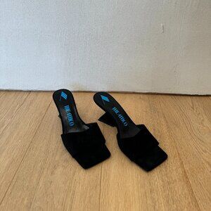The ATTICO Black Cheope Mules Size 37.5